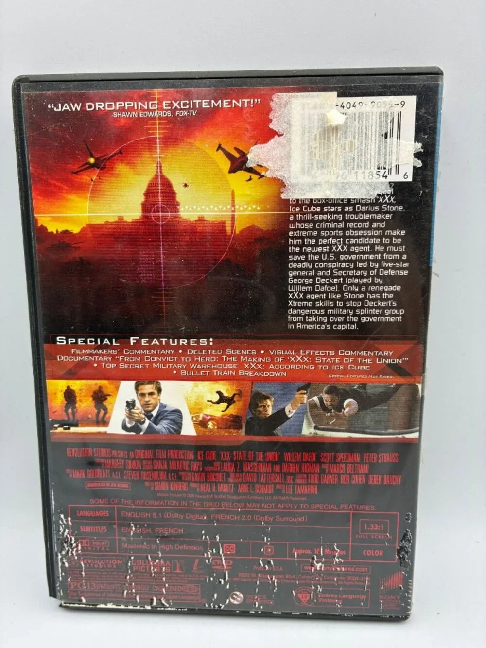 XXX State Of The Union Full Screen Special Edition 2005 Ice Cube Sony DVD PG13